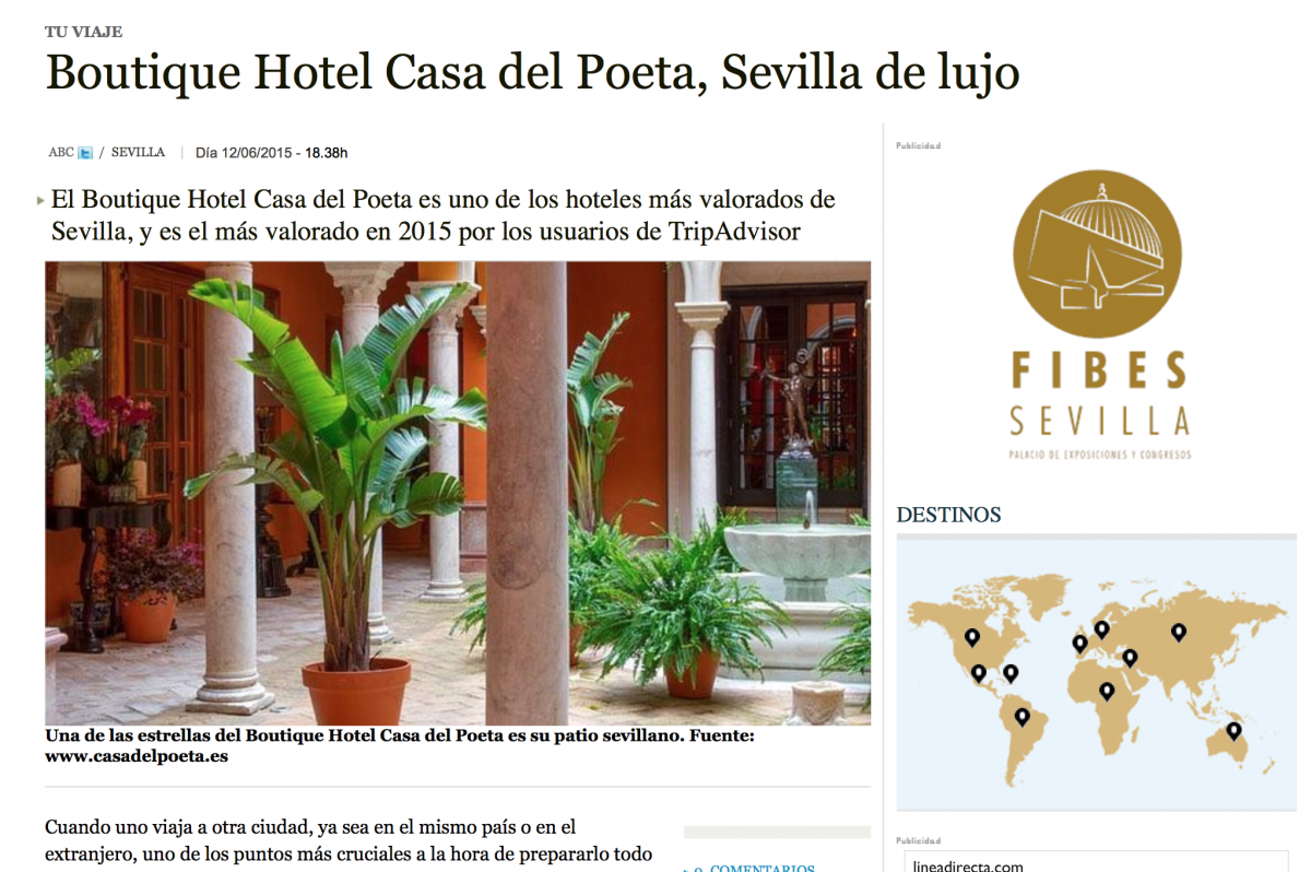 hotel con encanto en Sevilla opiniones ABC Sevilla